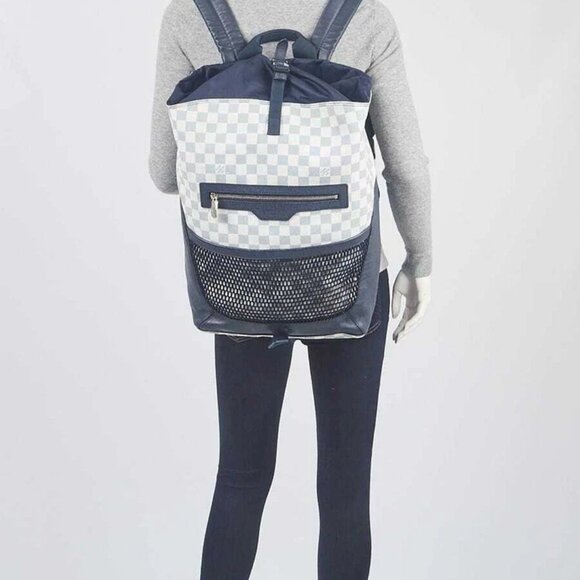 Louis Vuitton Damier Azur Canvas Coastline Matchpoint Backpack Bag - Picture 6 of 12